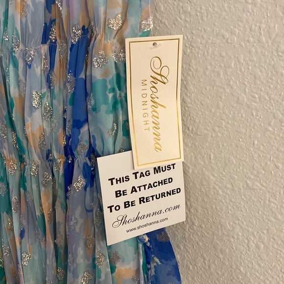 NWT Shoshanna Verda Pastel Floral Print Sleeveless Handkerchief Dress - Picture 5 of 9